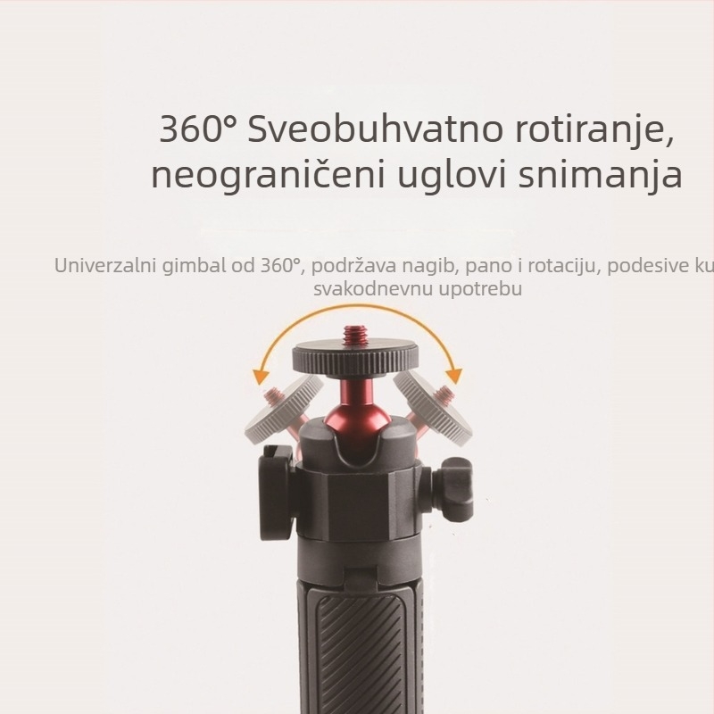 Szyi Ac40 Ručni gimbal stativ — aluminijska legura + silikon, za akcijske kamere