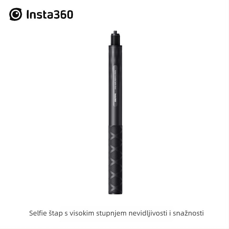 Insta360 selfie štapić od karbonskih vlakana, nevidljiva konstrukcija, univerzalna kompatibilnost, model 1-3-YS037, visoka čvrstoća