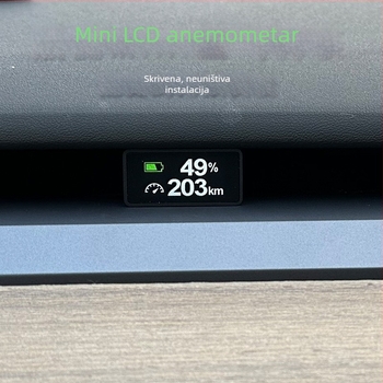 Tesla LCD HUD X2 za Model Y i Model 3 – PC+ABS, DC napajanje