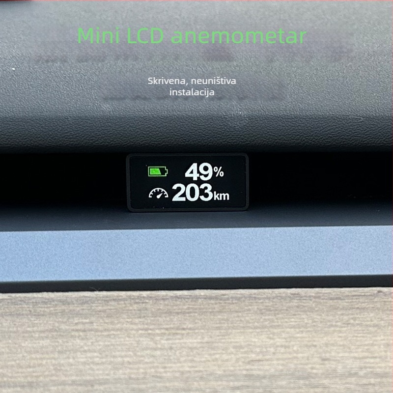 Tesla LCD HUD X2 za Model Y i Model 3 – PC+ABS, DC napajanje