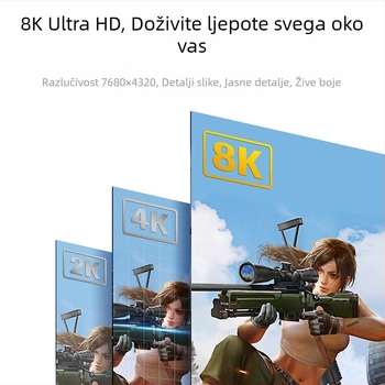 Kabel Mini DP na DP 1.4, DP/MiniDP priključci, bakar bez oksidacije, pozlaćeni, duljina 1m/2m/3m, za PC