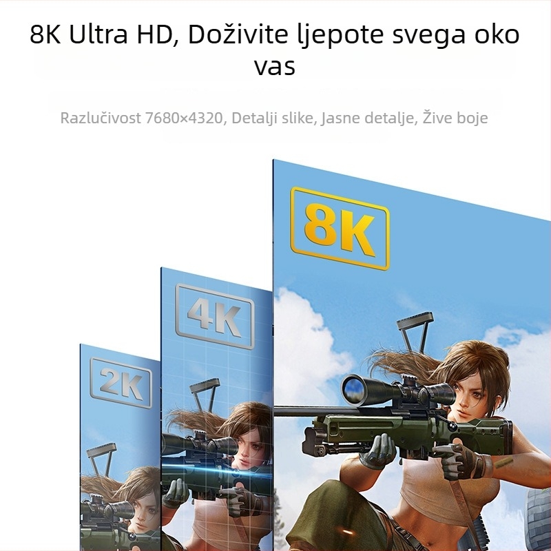 Kabel Mini DP na DP 1.4, DP/MiniDP priključci, bakar bez oksidacije, pozlaćeni, duljina 1m/2m/3m, za PC