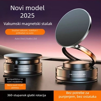 Držač za telefon s vakuumom i MagSafe adsorpcijom za navigaciju u autu — prijenosni stolni držač, plastika, Fire Leopard Industrial