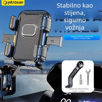 Snap-on držač telefona za Tailing električni skuter – protiv vibracija, cyberpunk stil, plastična konstrukcija, bežično punjenje