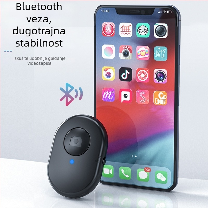 Bluetooth daljinski upravljač za selfie za kameru i telefon – univerzalni upravljač za selfie štap