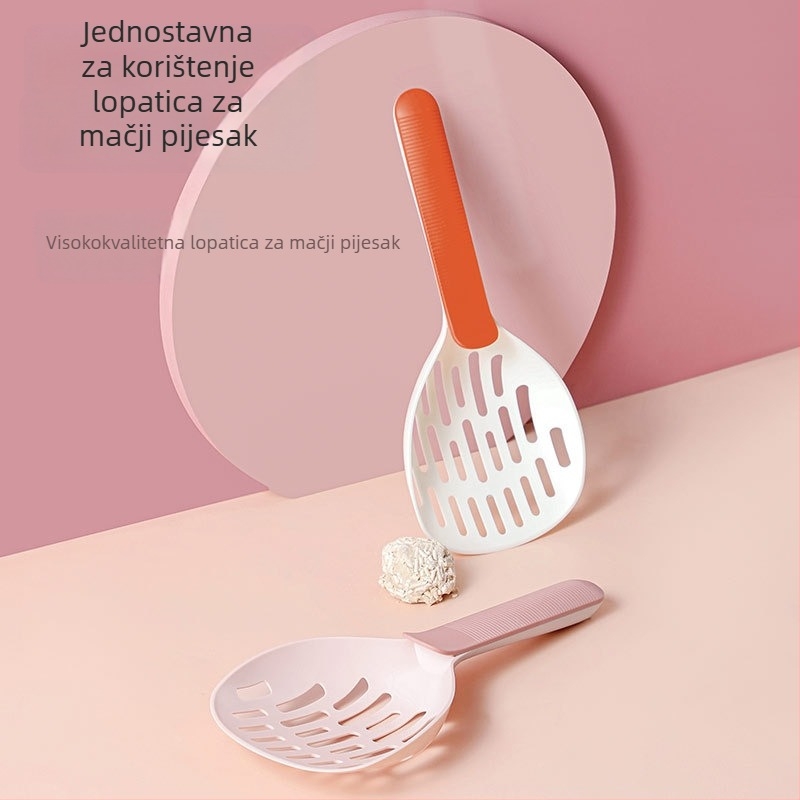 Lopatica za mačji pijesak – ergonomski dizajn, jednostavno čišćenje (ABS plastika; za mačke; Haole; licencirane privatne marke)