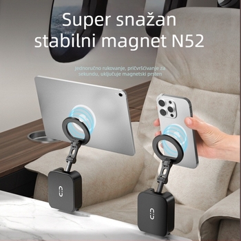 Magnetični držač telefona, od legure, sklopivi, za automobil, dvostrani magnet