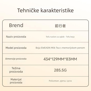 Podložak za zglob s memorijskom pjenom, dvostrani, LYCRA pjena, za ured