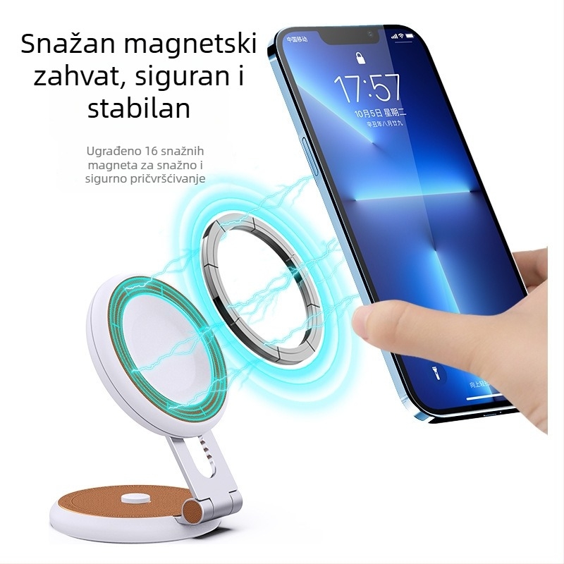 R-JUST magnetski držač za auto za veliku zaslonsku centralnu jedinicu – model T1, ABS + hardver + magnet, univerzalni