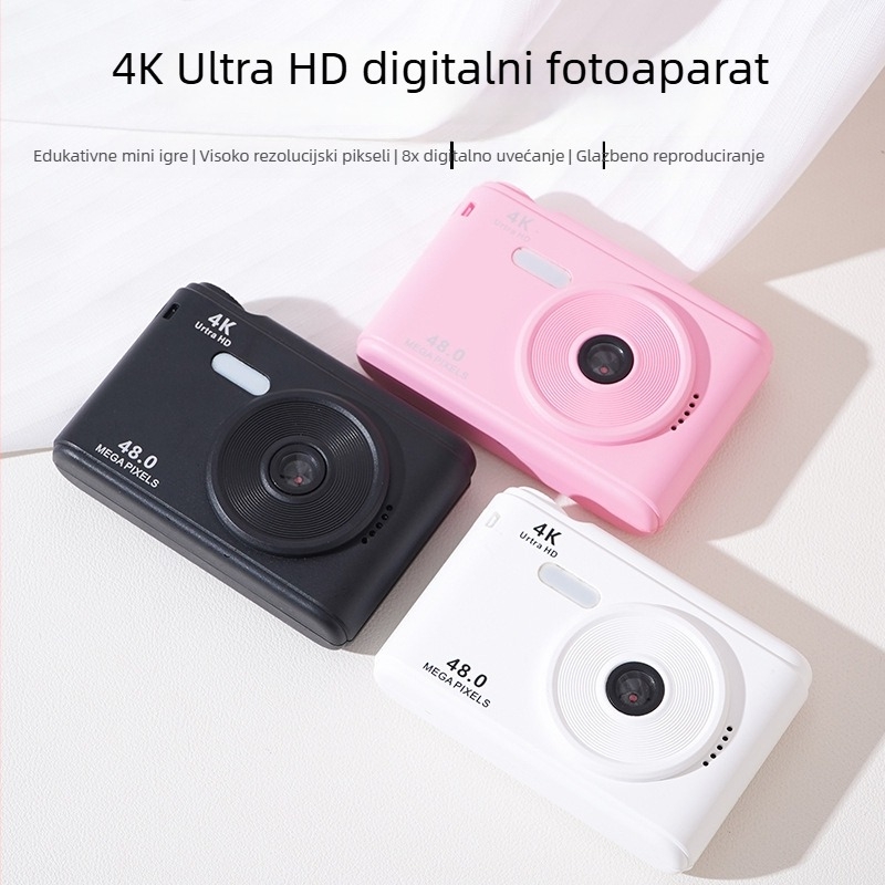Zhishengda Z01 Dječja igračka kamera, 2,4-inčni LCD, 48MP, PC kućište