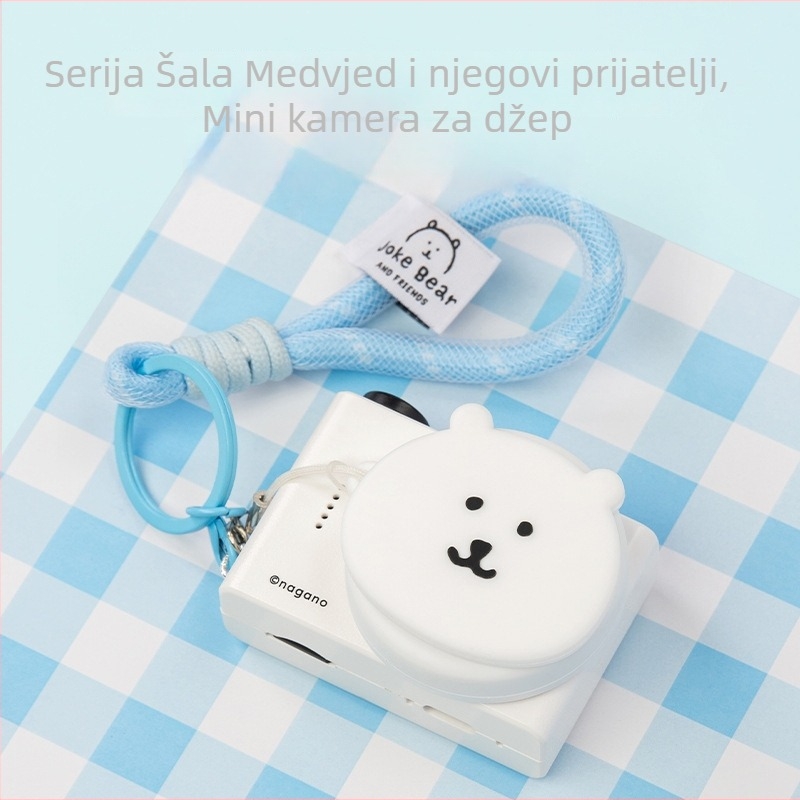 Self-Deprecating Bear and His Friends Mini Pocket Camera — 12–20 MP, memorijska kartica, trajanje baterije 1–3 sata, snimanje videa