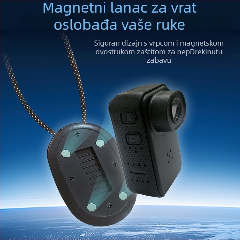 W9 mini sportska kamera 1080P bez zaslona, TF kartica, baterija 1–2 sati, jedna kamera