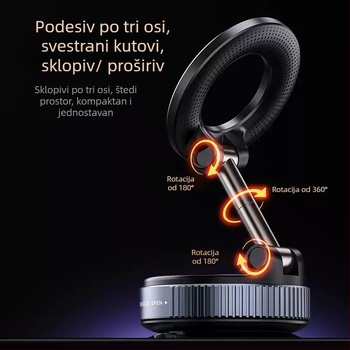 Držač za telefon u autu – univerzalni, metalni dizajn, protiv podrhtavanja, epoksidni premaz