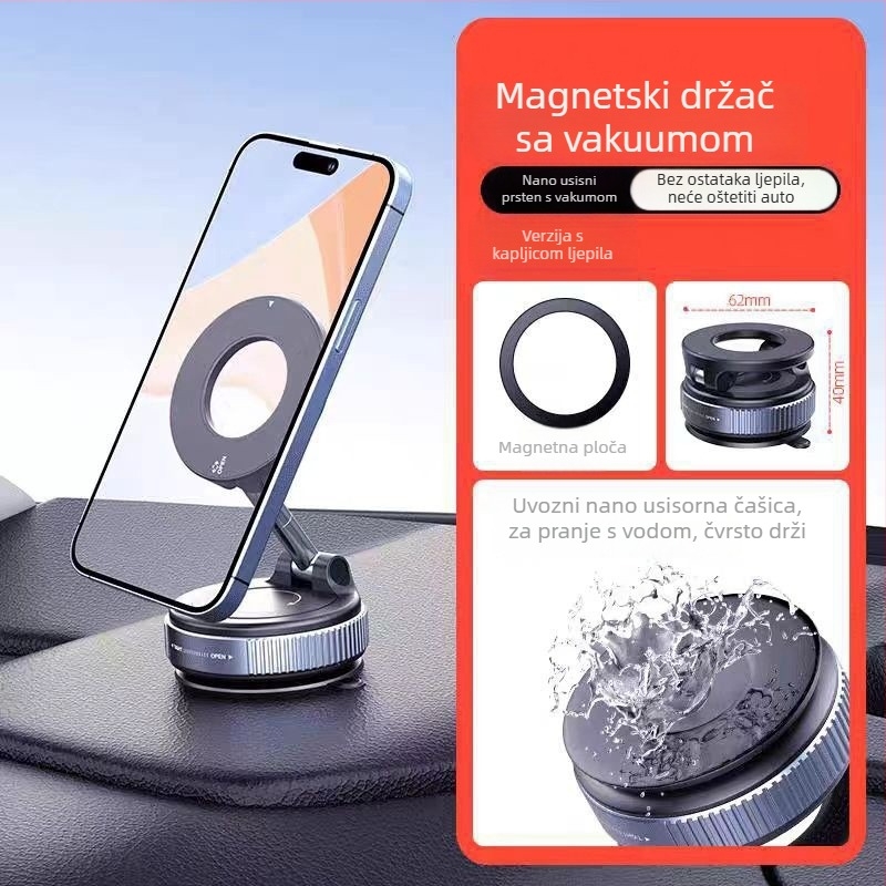 Držač za telefon u autu – univerzalni, metalni dizajn, protiv podrhtavanja, epoksidni premaz