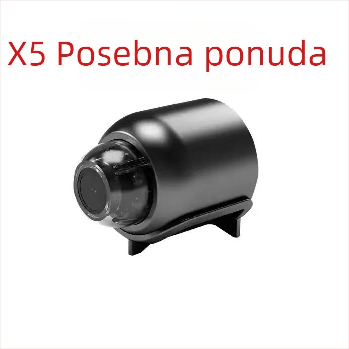 X5 Bežična kamera s noćnim vidom, LCD 1 inč, 640x480, TF kartica, napajanje iz mreže