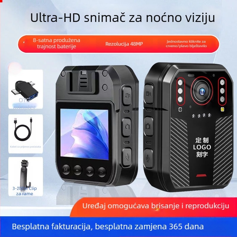 Blue Eyes T6 polu-profesionalna integrirana kamera za forenziku, 3600 CCD senzor, ultraširok objektiv, 1080p snimanje, noćni vid, 10-sat baterija