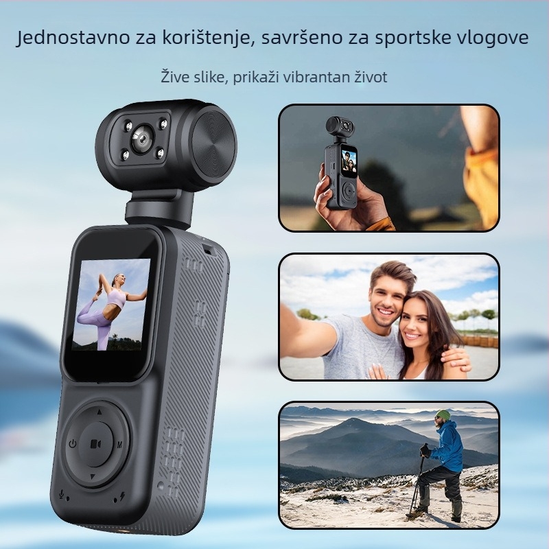 Q5 Prijenosna vanjska sportska kamera s 1,5-inčnim LCD-om, 2MP, TF kartica, trajanje baterije 5–6 sati