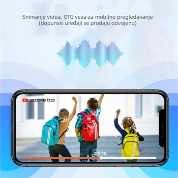 WiFi kamera za konferencije i akcijske snimke na otvorenom, 1080P, pohrana na TF karticu, magnetni stražnji klip, 3-5 sati baterije