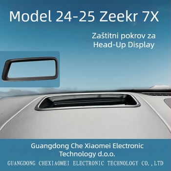 Zaštitno kućište HUD-a za vozilo CXMHUD002 za Zeekr 7X – ABS + kaljeno staklo, zakrivljeni HUD zaslon, prašinom otporan interijer