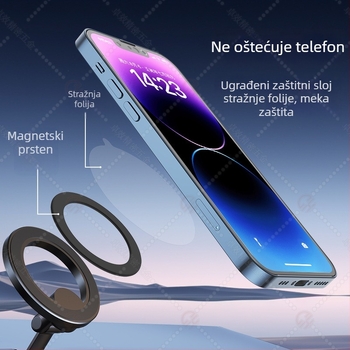 Snažna magnetska plastična stražnja ploča za MagSafe, kompatibilna s kućnom zaštitnikom za telefon i magnetskim prstenom