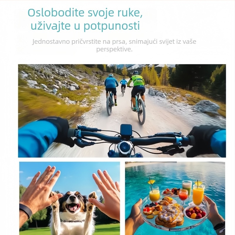 Fuxin D07jc prijenosna sportska kamera s klipom za leđa i WiFi, TF kartično skladištenje, snimanje videa i fotografija, ≤1MP, trajanje baterije 0–1 h