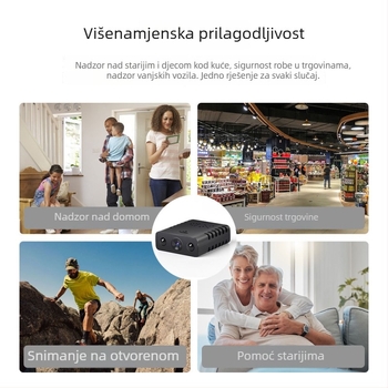 Xd pametna 1080P HD sigurnosna kamera s infracrvenom noćnom vizijom, daljinski pristup putem mobitela, pohrana na TF karticu, senzor 1–5 MP
