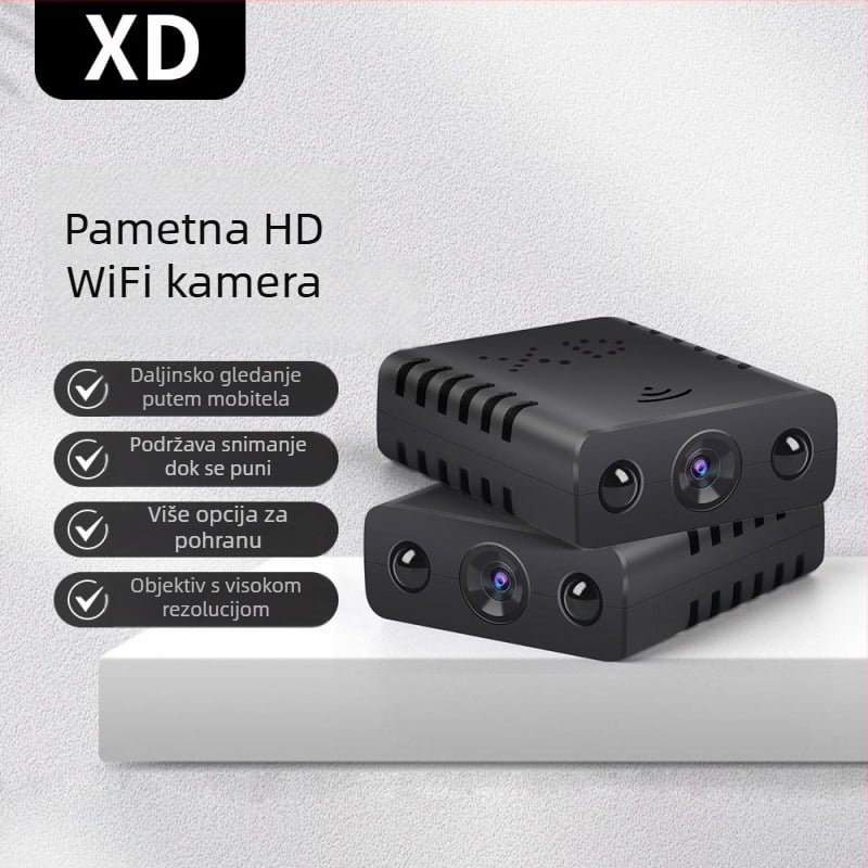 Xd pametna 1080P HD sigurnosna kamera s infracrvenom noćnom vizijom, daljinski pristup putem mobitela, pohrana na TF karticu, senzor 1–5 MP