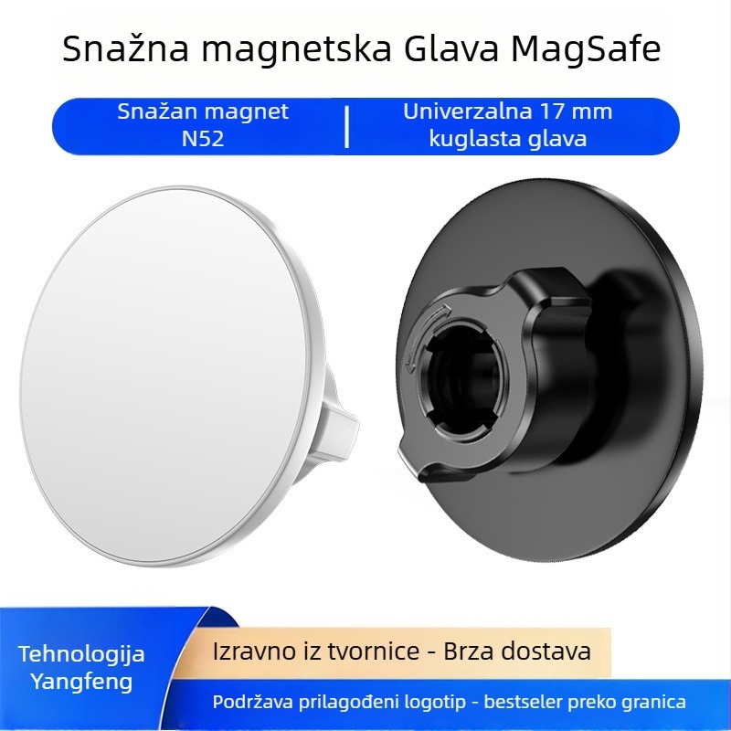 MagSafe držač telefona za auto s universalnim adapterom kuglične glave
