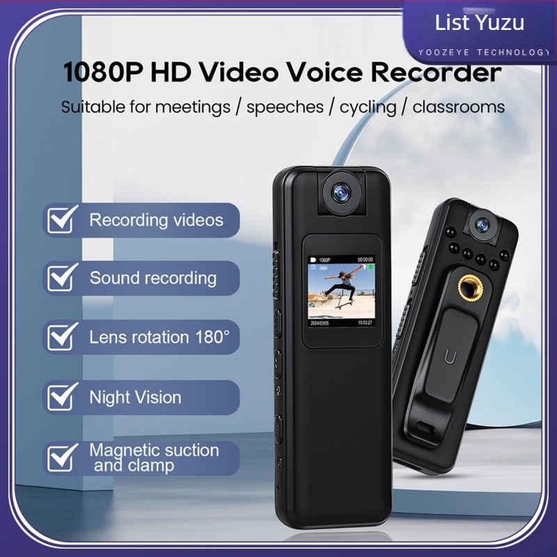 MC85 Zapisnik za prsa s noćnim vidom, 0,85'' LCD, MicroSD pohrana, ABS kućište, 400mAh baterija