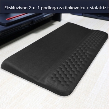 2-u-1 podložak za tipkovnicu i podrška zapešća – proklizna tkanina, injekcijsko oblikovanje, OEM prilagodba