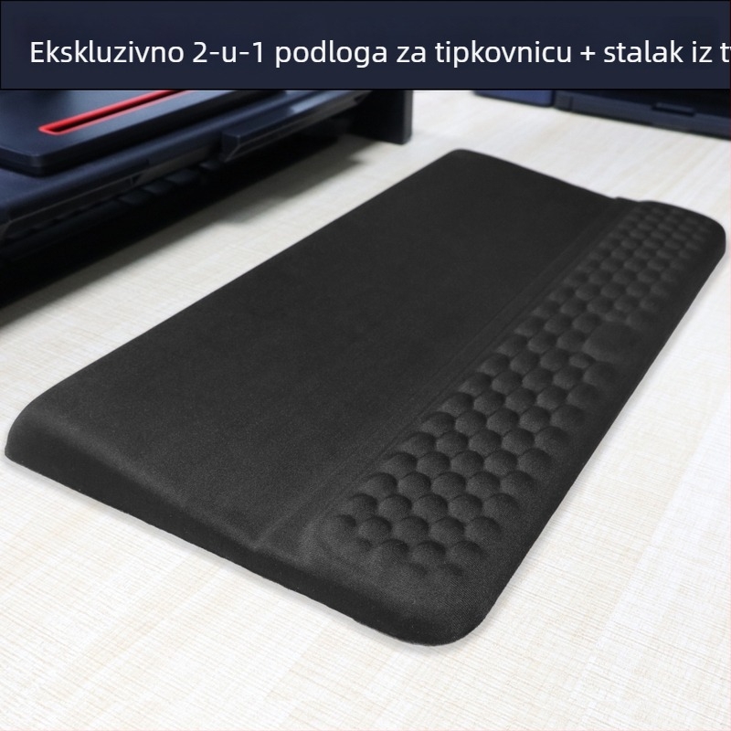 2-u-1 podložak za tipkovnicu i podrška zapešća – proklizna tkanina, injekcijsko oblikovanje, OEM prilagodba