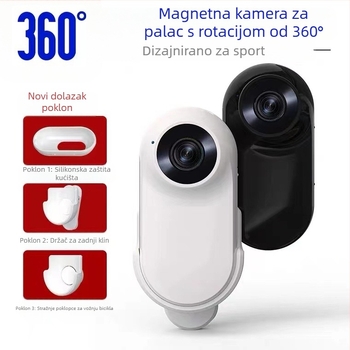 Kamera za motocikl s stražnjim klipom i stabilizacijom (1080p video; 14MP fotografija; 140° široki kut; 1" LCD; WIFI)