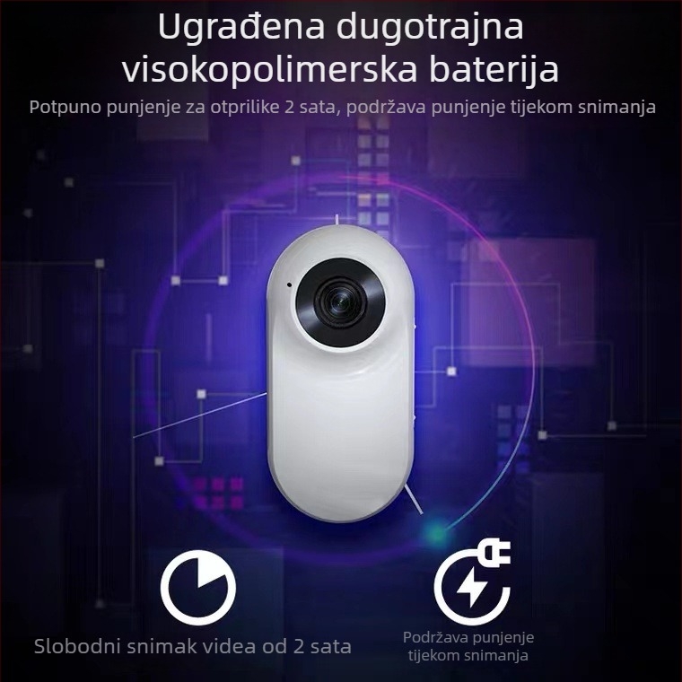 Kamera za motocikl s stražnjim klipom i stabilizacijom (1080p video; 14MP fotografija; 140° široki kut; 1" LCD; WIFI)