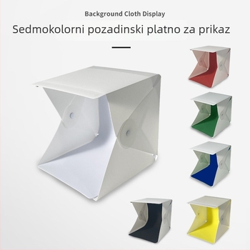 Kompaktni studijski softbox s LED rasvjetom, USB napajanjem, kućište od ekološkog plastičnog materijala za osobnu fotografiju