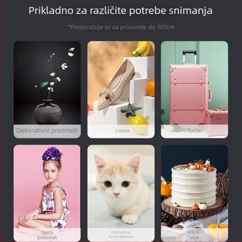 RETENG Komplet malog studija s poliester LED pločom i softboxom, proširive