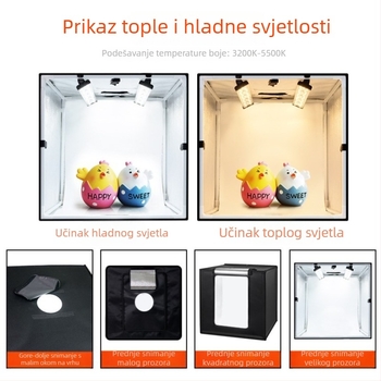 Prijenosna LED kutija za fotografiju proizvoda, malo studio s Oxford tkaninom, lansirano u listopadu 2020.