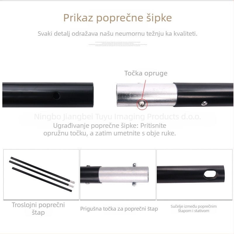 Pozadinski okvir za fotografiju – aluminijska legura; pogodno za fotografiju proizvoda; model: Background frame; težina: 2,5 kg; marka: Tubao image