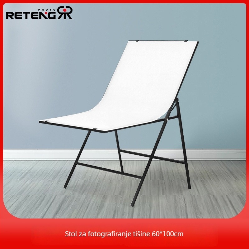 RETENG ZP-6100 Stalak za fotografiju still life – sklopivi studijski stol, metalna konstrukcija, nosivost 2–5 kg