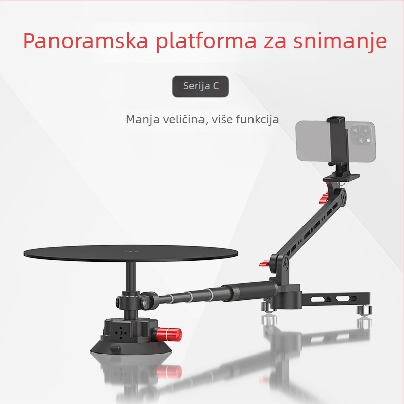 Panoramski 360° rotirajući stalak za snimanje za mobitel — Kemeituo, C serija, materijal: aluminijska legura, jamstvo proizvođača