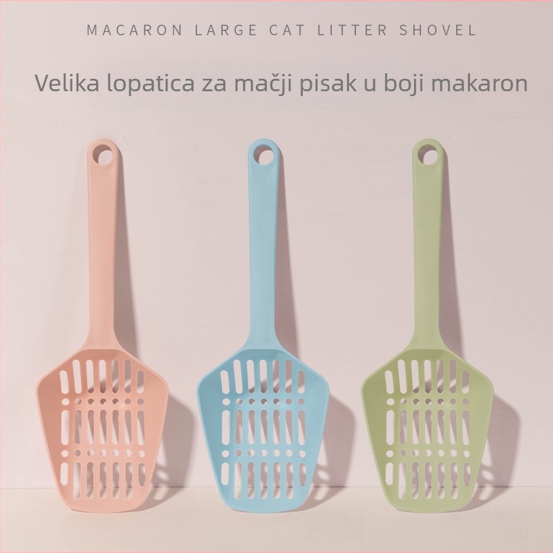 Lopatica za mačji pijesak, trokutasti dizajn, PP materijal, licencirana privatna oznaka, marka: To Send a Blessing