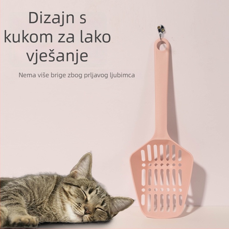 Lopatica za mačji pijesak, trokutasti dizajn, PP materijal, licencirana privatna oznaka, marka: To Send a Blessing