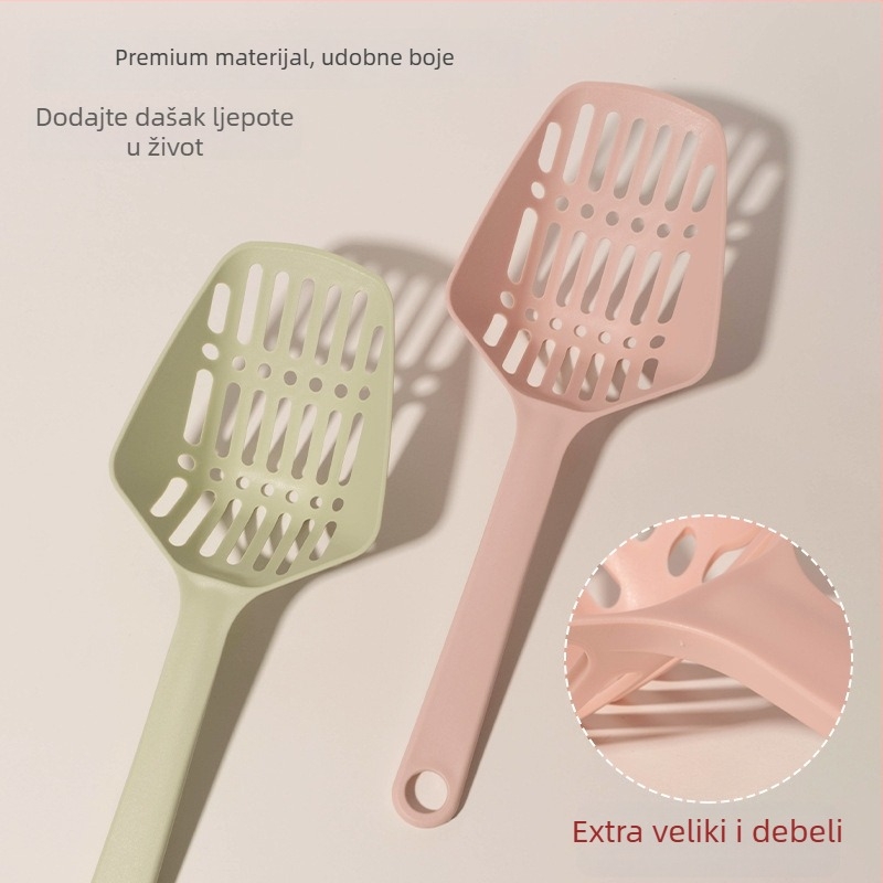 Lopatica za mačji pijesak, trokutasti dizajn, PP materijal, licencirana privatna oznaka, marka: To Send a Blessing