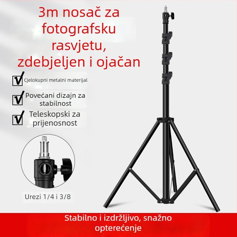 Stativ za fotografiju Su Ben s mehanizmom zračnog tlaka, zračnim jastukom i konstrukcijom od aluminijske legure