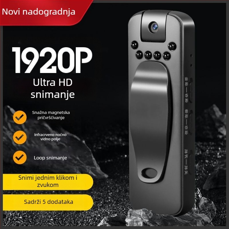 HD prijenosna kamera-snimač za vanjske sportske aktivnosti, bežični, 1080p, detekcija pokreta, bez zaslona