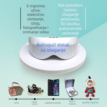Rotirajući stalak za nakit s automatskim okretanjem ploče za snimanje videa i prijenos uživo