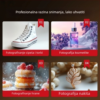 Mini foto studio za mobitele — svjetlosna kutija s Oxford tkaninom, prilagodljiva, pogodno za profesionalnu fotografiju, težina 1,62 kg