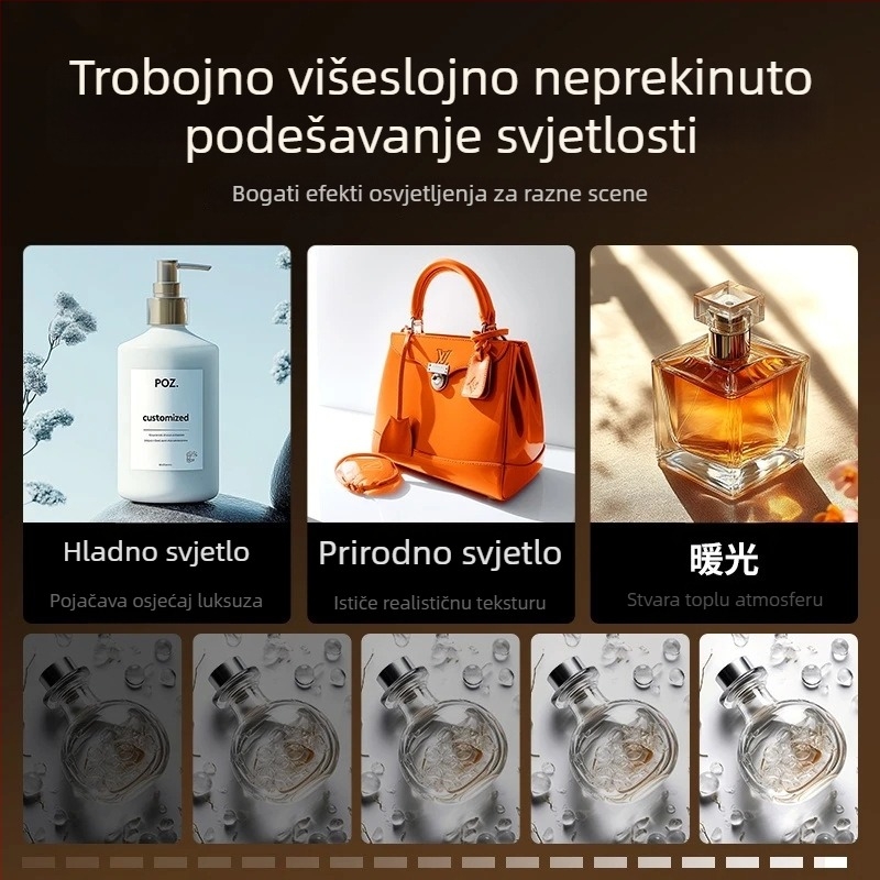 Mini foto studio za mobitele — svjetlosna kutija s Oxford tkaninom, prilagodljiva, pogodno za profesionalnu fotografiju, težina 1,62 kg