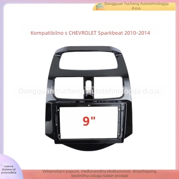 Set okvira za središnju navigacijsku ploču za Chevrolet Spark Beat / Daewoo – ABS+PC; kompatibilni modeli 2010–2014; težina 1 kg