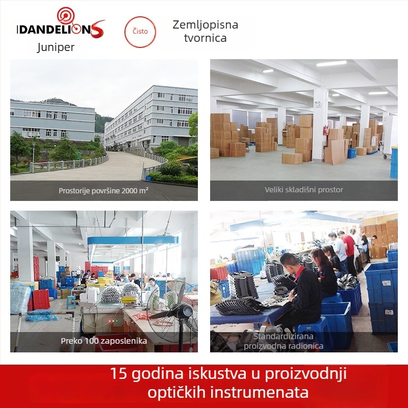 Ručna lupa s dvostrukim osvjetljenjem i HD povećanjem za čitanje, pogodna za starije osobe i studente — BITE