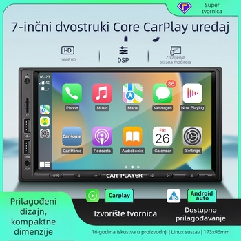 Bežični CarPlay MP5 multimedijski sustav s Bluetoothom | Model TH7255 | 2GB memorije | SD kartica podrška | Prilagodljiva obrada